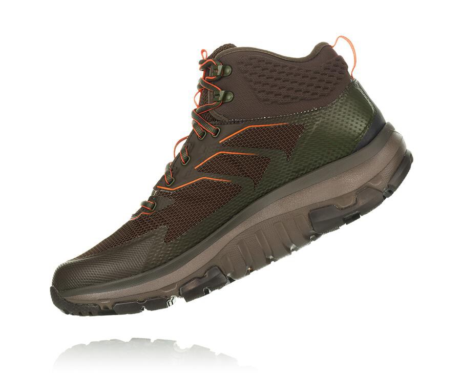 Hiking Boots Mens - Hoka One One Toa GORE-TEX - Brown - NZFAUJL-83